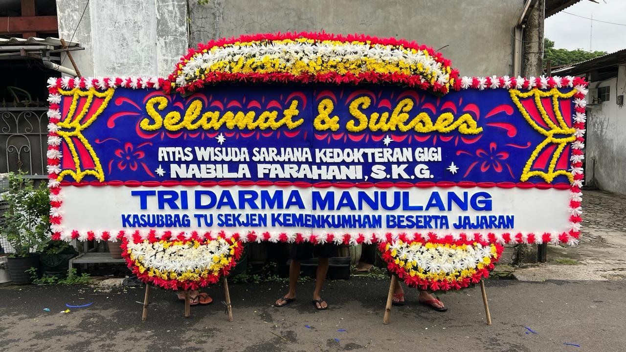Standing flower duka cita Turut Berduka Cita Bapak Maryadi Jokowidjoso ayahanda Pak Kev Jokowidjojo dari Hendrik GadingPro
